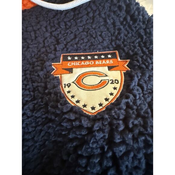 Chicago Bears Hoodie Full Zip Sherpa Hoody Jacket Men's Large NWT - Picture 6 of 7